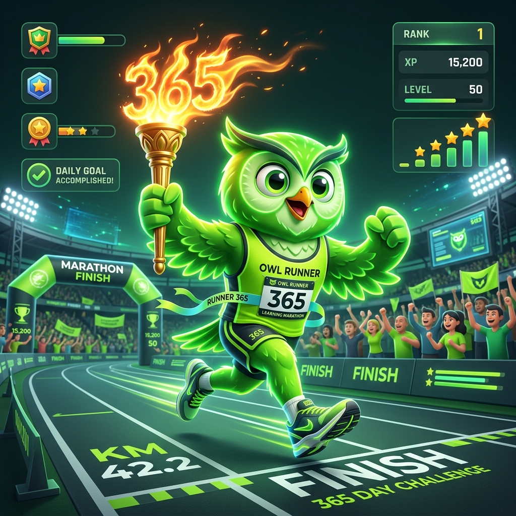Duolingo 365 Mascot Runner